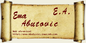 Ema Abutović vizit kartica